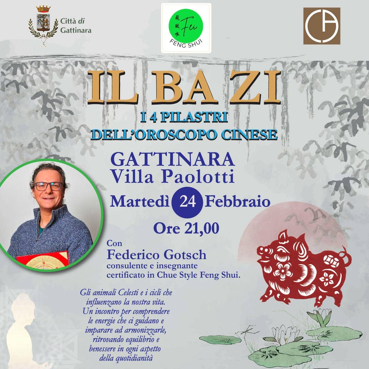 Il Ba Zi – I Quattro Pilastri dell’Oroscopo Cinese – a Gattinara (VC)
